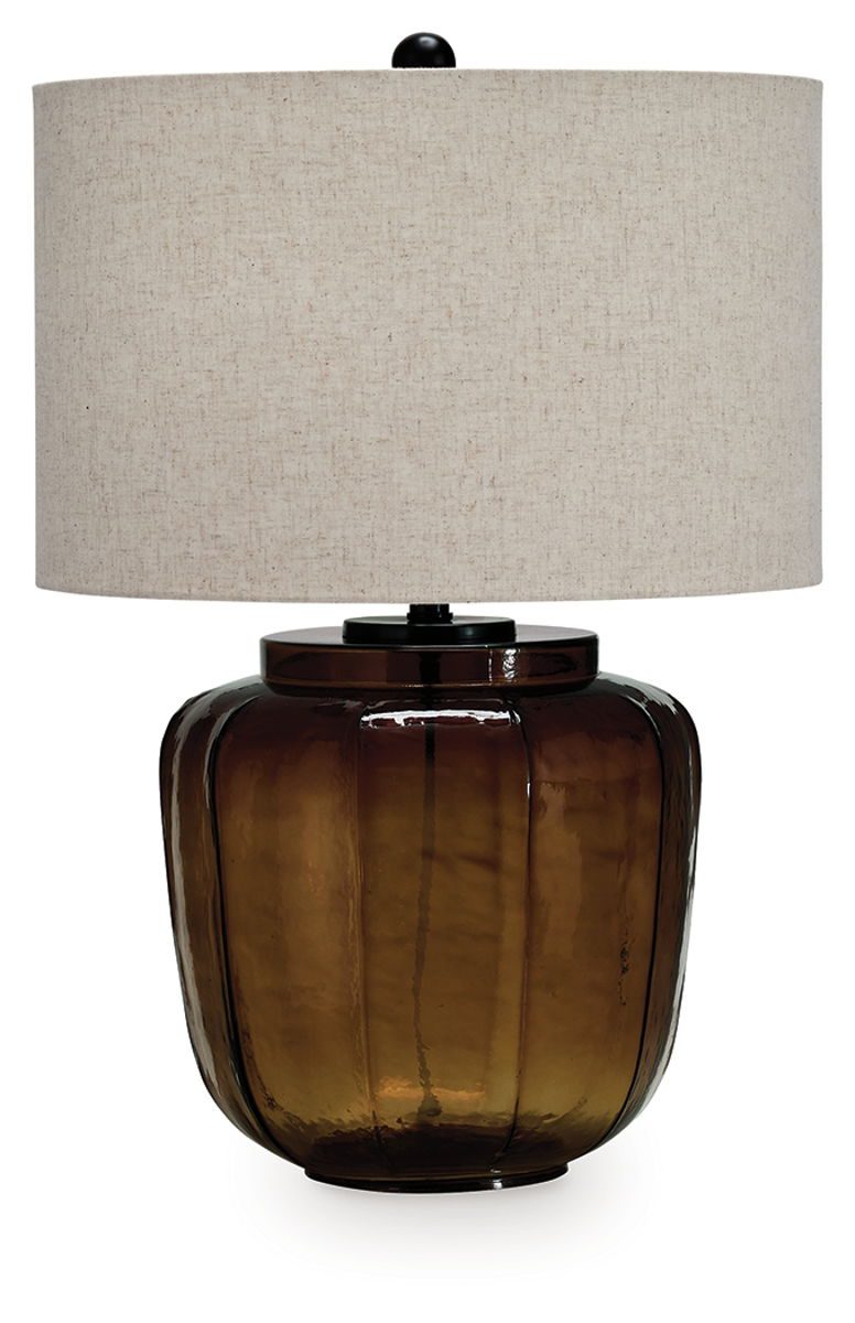 Bainmore - Amber - Glass Table Lamp