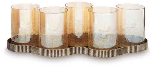 Evereton - Antique Gold Finish - Candle Holder