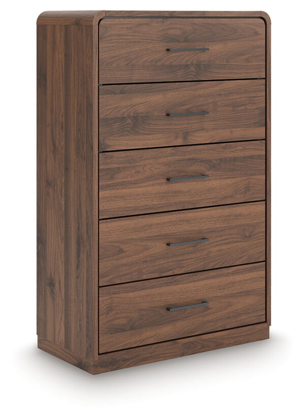 Fortlorn - Walnut Brown - Five Drawer Chest - Image 4