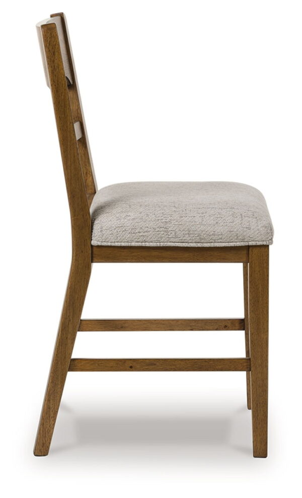Cabalynn - Oatmeal / Light Brown - Upholstered Barstool (Set of 2) - Image 2