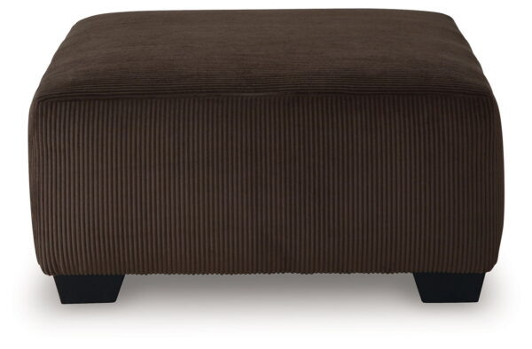 Kimlee - Chocolate - Oversized Accent Ottoman - Image 4
