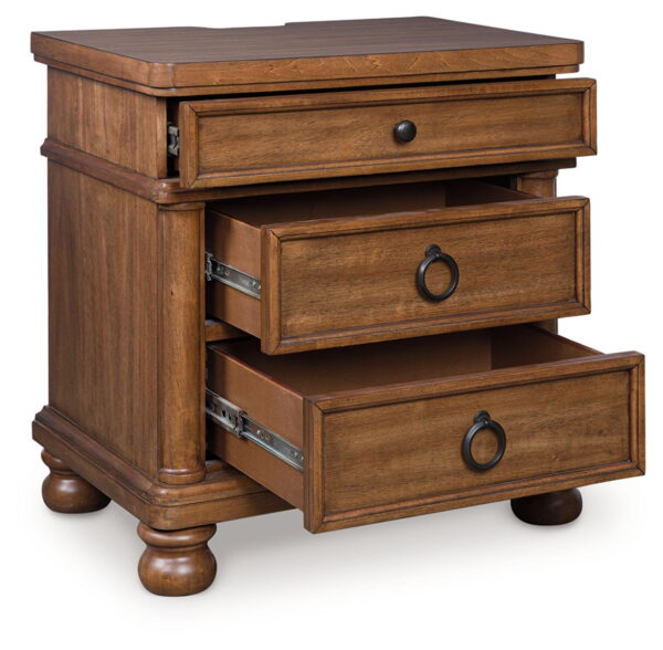 Rowlenstown - Three Drawer Night Stand - Image 3
