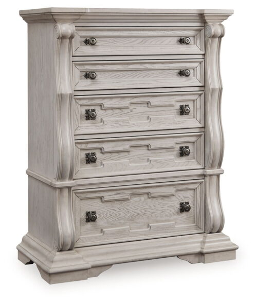 Bruchandi - Antique White - Five Drawer Chest