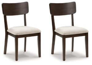 Mallenette - Merlot - Dining Upholstered Side Chair (Set of 2)