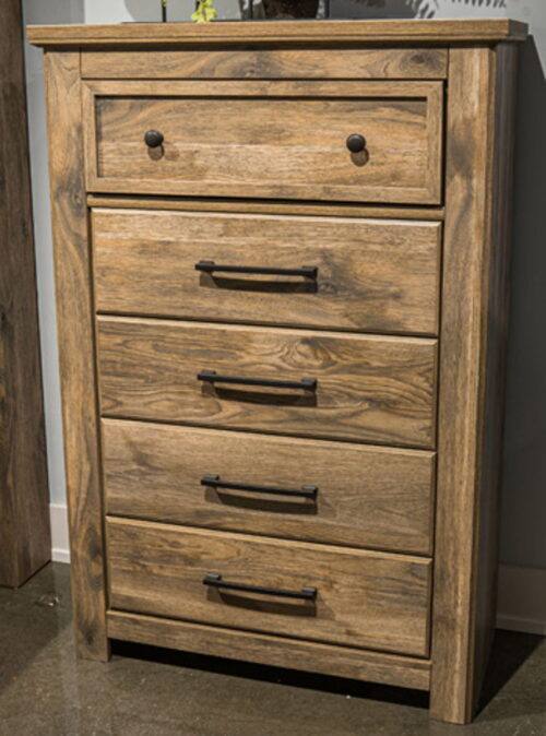 Rusticott - Brown - Five Drawer Chest
