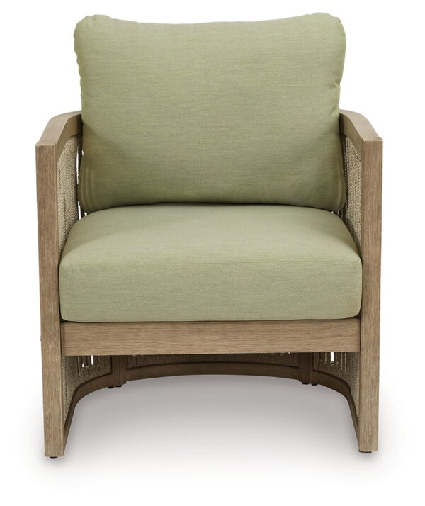 Serena Shores - Beige / Green - Lounge Chair With Cushion (Set of 2) - Image 4