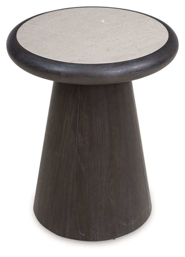 Bracken - French Black - Round End Table - Image 3