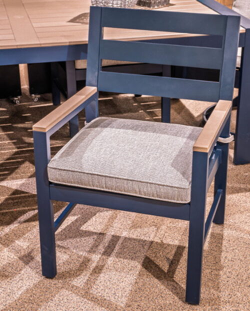 East Beach - Blue - Arm Chair With Cushion (Set of 2)