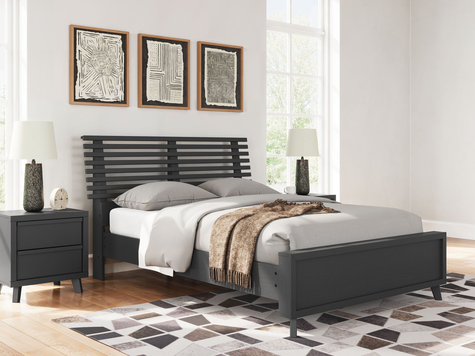 Danziar - Slat Panel Bed - Image 8