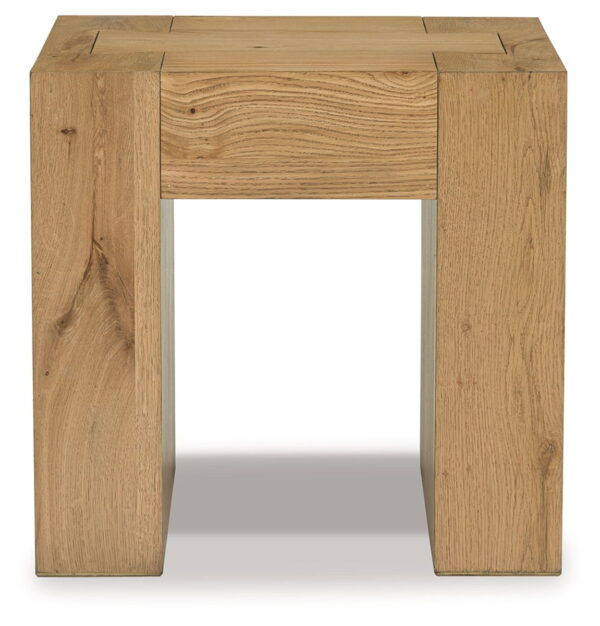 Bracken - Light Brown - Square End Table - Image 4
