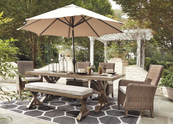 Beachcroft - Rect Dining Table W/Umb Opt - Image 3