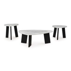 Lilyberg - Gray / Black - Occasional Table Set (Set of 3)