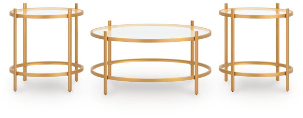 Pearlox - Gold - Occasional Table Set (Set of 3) - Image 3