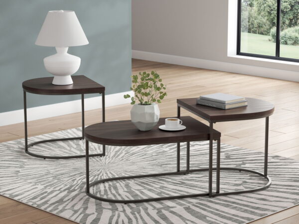 Vanmore - Dark Brown - Occasional Table Set (Set of 3) - Image 2