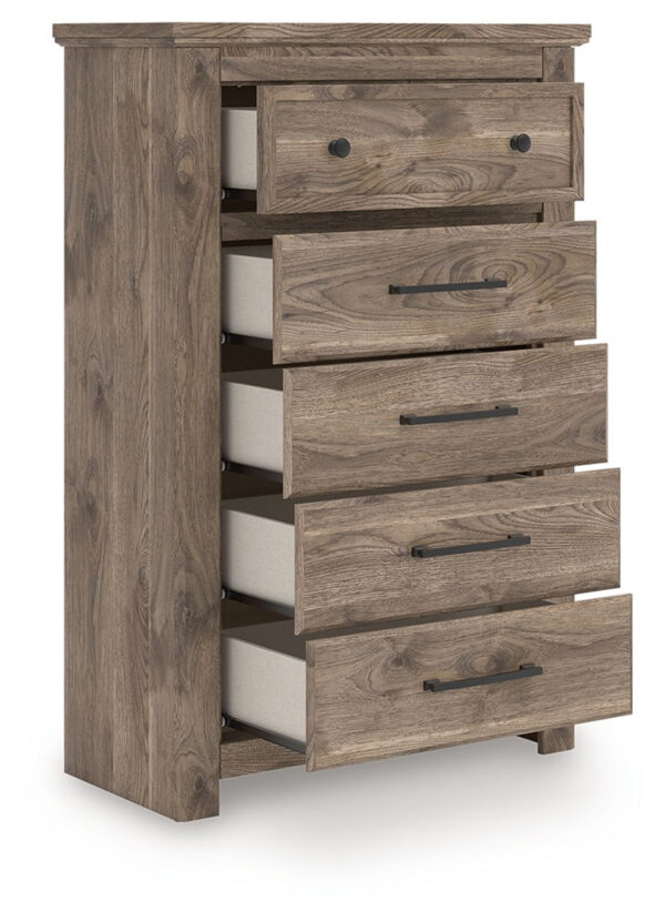 Rusticott - Brown - Five Drawer Chest - Image 4