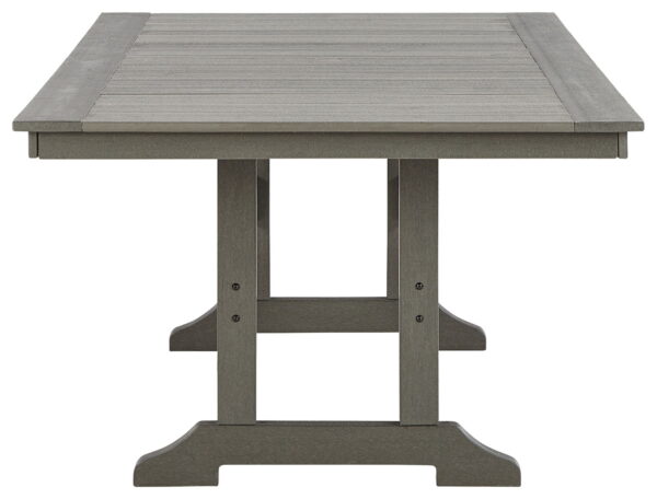 Visola - Gray - RECT Dining Table w/Umb OPT - Image 2