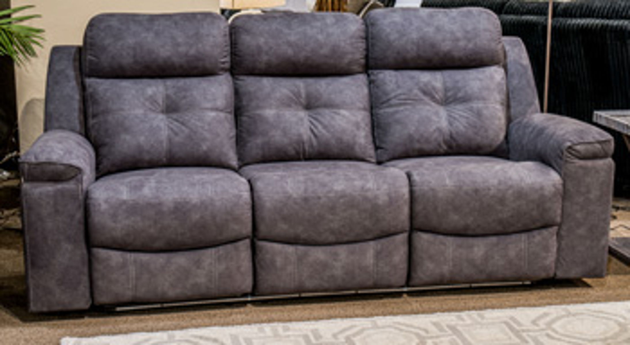 Brysonview - Charcoal - Reclining Sofa